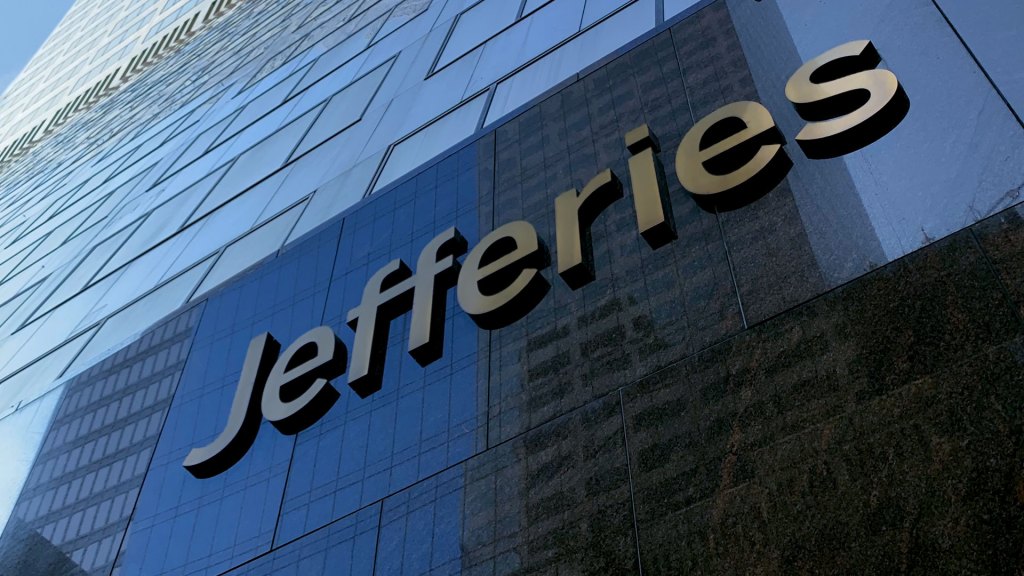 Jefferies headquarters exterior sign